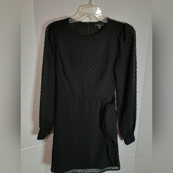 Lulu's Black Sheath Dress with Bishop Sleeves Size XS - Picture 1 of 6